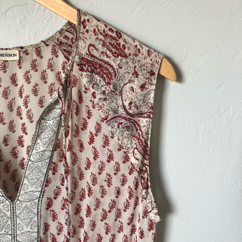 Ulla Johnson Georgette Tropez Midi Paisley Dress - Picture 7 of 16